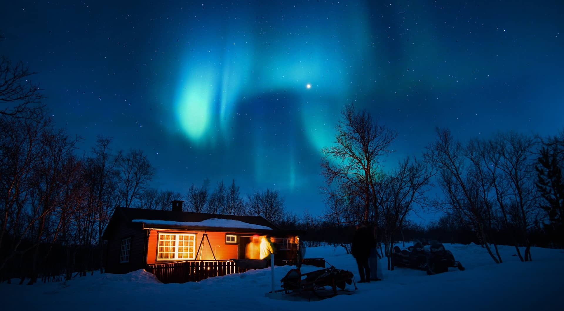 View the enchanting Northern Lights in Finland. From October to March you have the best chance of seeing the Northern Lights. A wonderful experience!