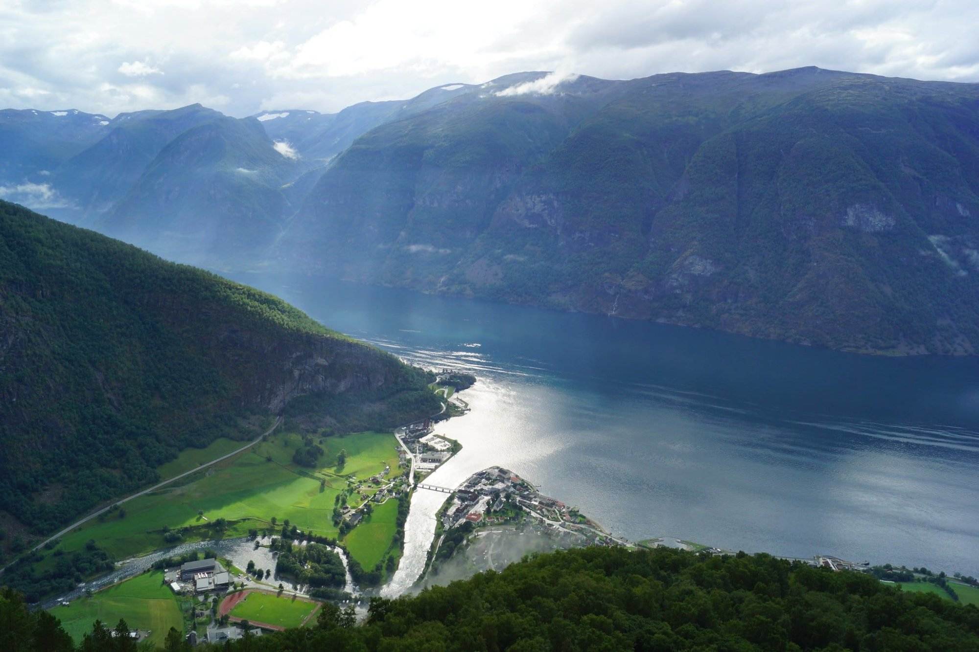 The south of Norway consists largely of highland or "fjell". These mountains and high plains are deeply incised by fjords.