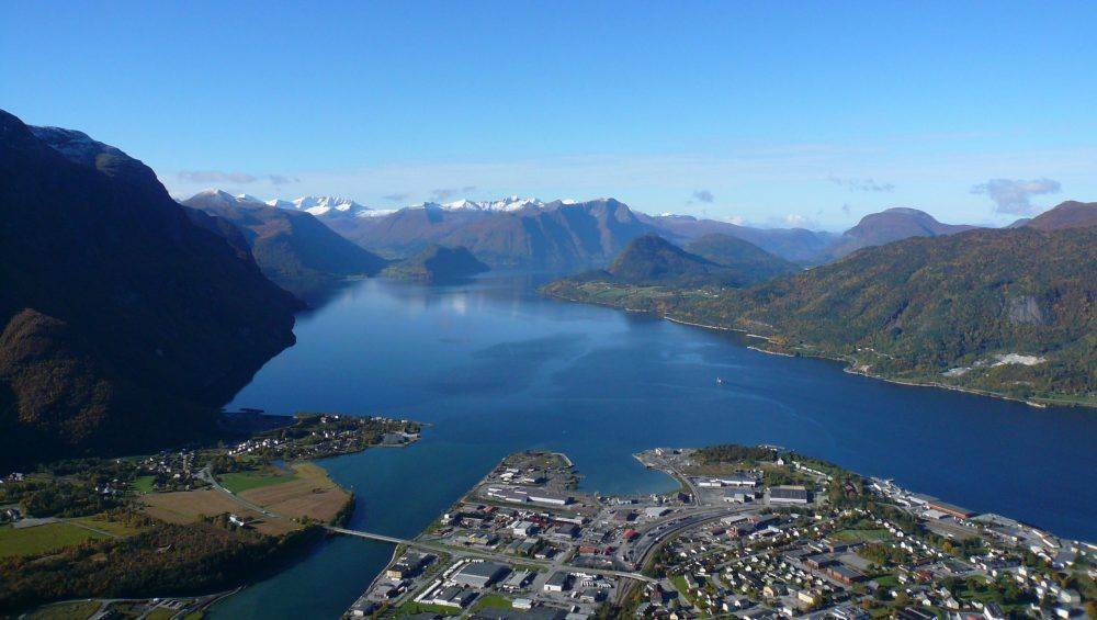 Åndalsnes and the Romsdalsfjord